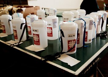 Ukraine collection: Money boxes distributed throughout Czechia