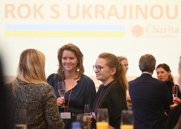 Rok s Ukrajinou si Charita připomněla rovněž se svými přáteli a podporovateli