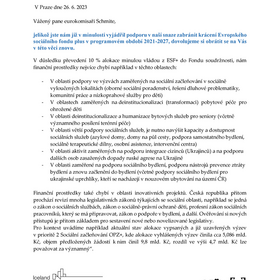 Otevřený dopis eurokomisaři Schmidtovi