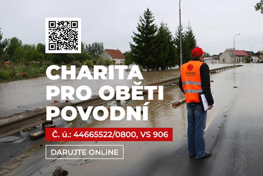 Charita vyhlašuje sbírku na pomoc obětem povodní
