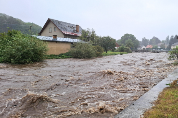 Povodně na Jesenicku 2024
