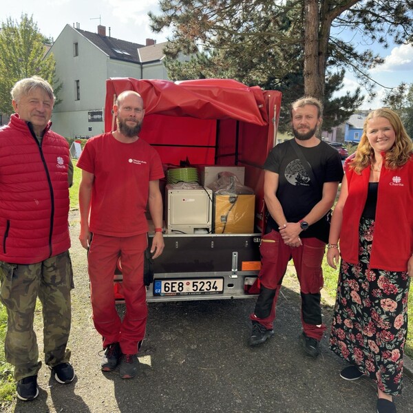 Poskytnutí materiální pomoci a vysoušečů - Oblastní charita Havlíčkův Brod
