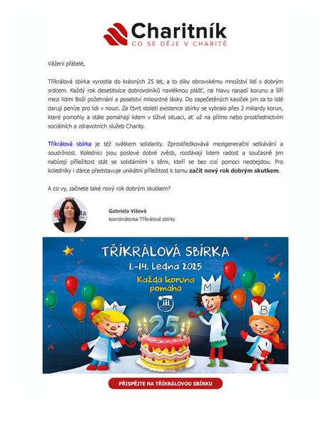 Charitník leden 2026