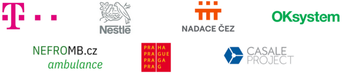 Pomáhají s námi: T-mobile, Nestlé, Nadace ČEZ, OK system, Nefro MB, CASALE PROJECT