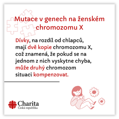 Mutace v genech na ženském chromozomu