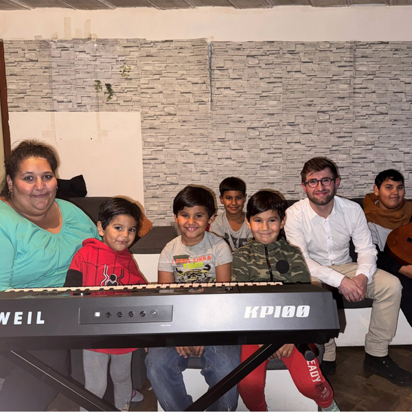 Michal Horák u rodiny paní Žanety