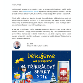 Newsletter Charitník únor 2026