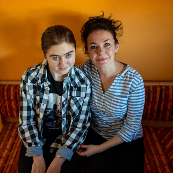 paní Olena s dcerou, foto: Tereza Herčíková