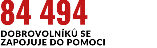 84 494 dobrovolníků se zapojuje do pomoci