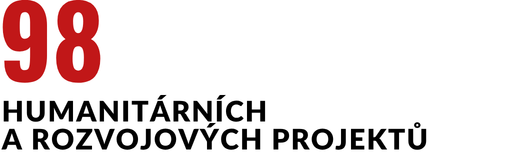 98 humanitárních  a rozvojových projektů