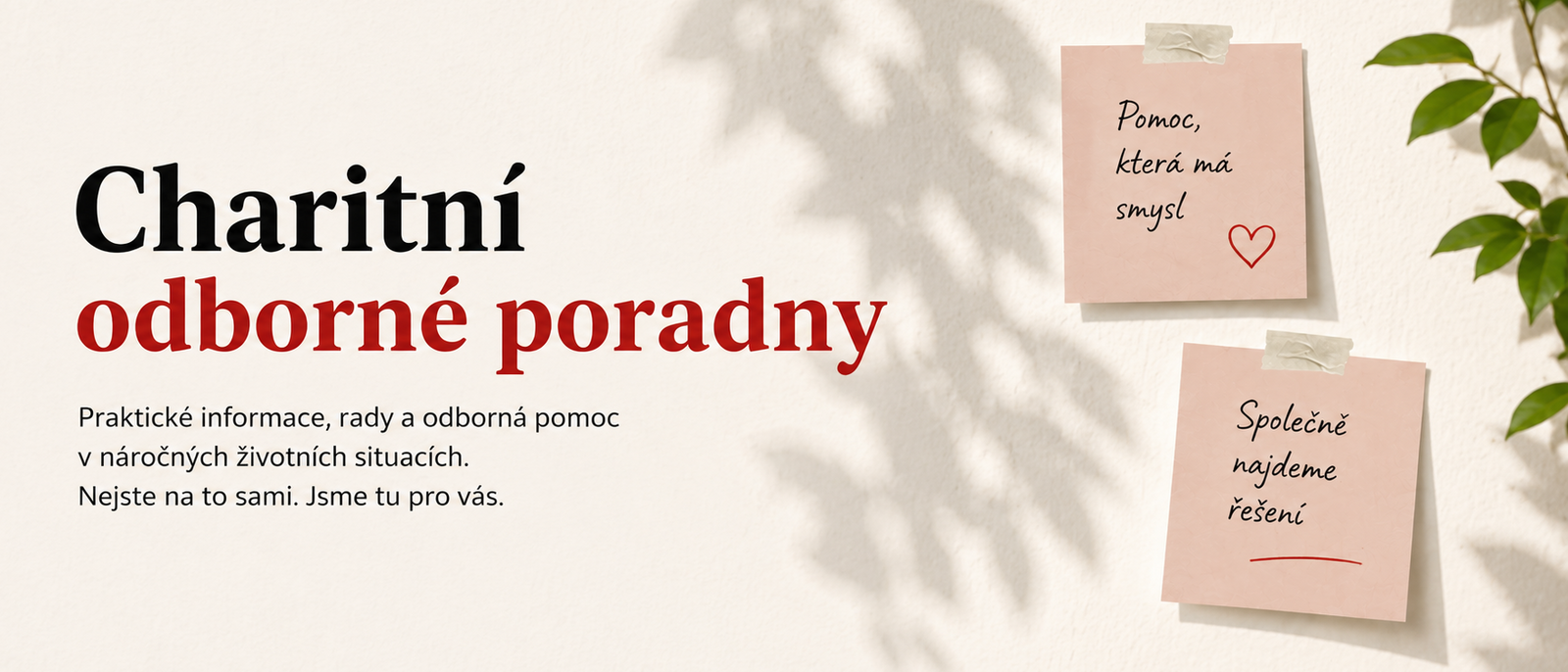 Charitní odborné poradny Charitní odborné poradny